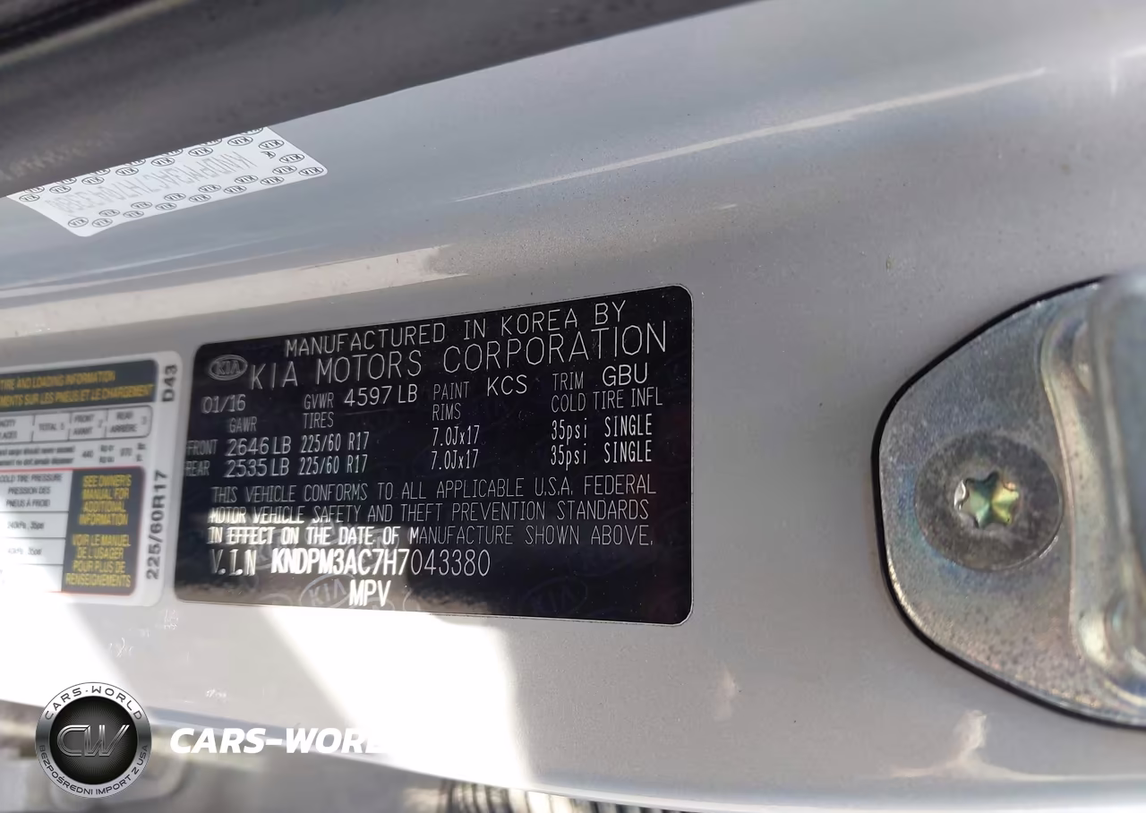 2017 Kia Sportage Lx VIN:KNDPM3AC7H7043380 - 9