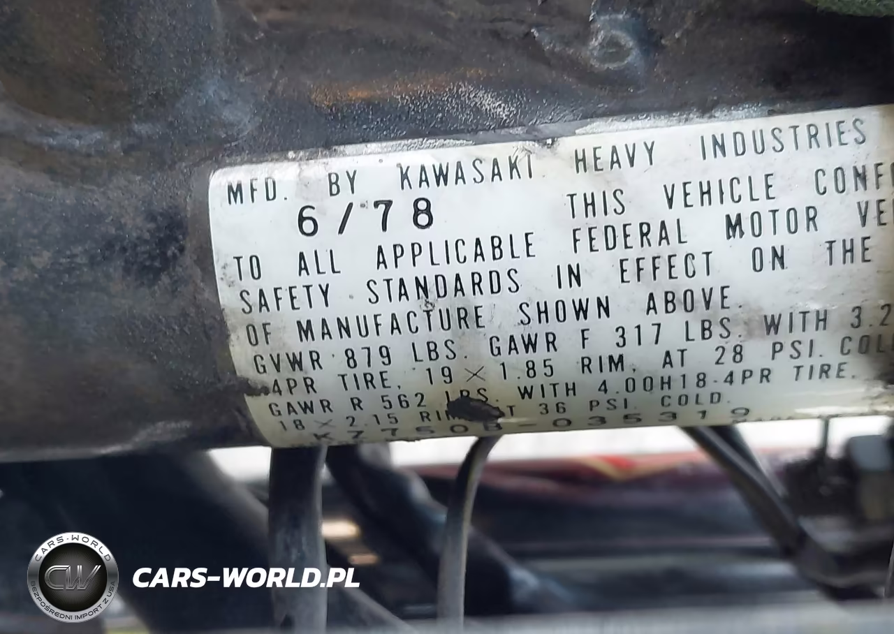 1979 Kawasaki Kz750 VIN:KZ750B035319 - 10