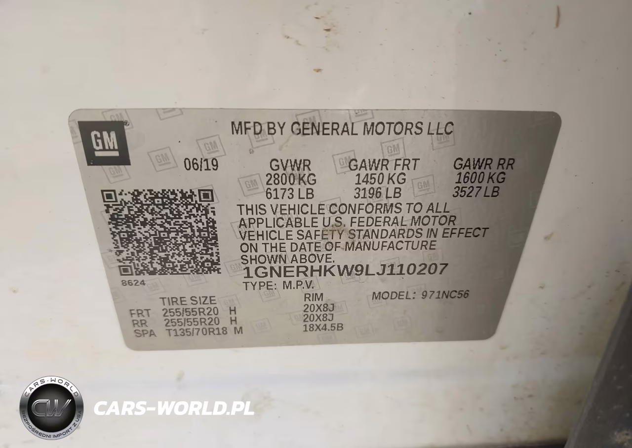 2020 Chevrolet Traverse Fwd Lt Leather VIN:1GNERHKW9LJ110207 - 9