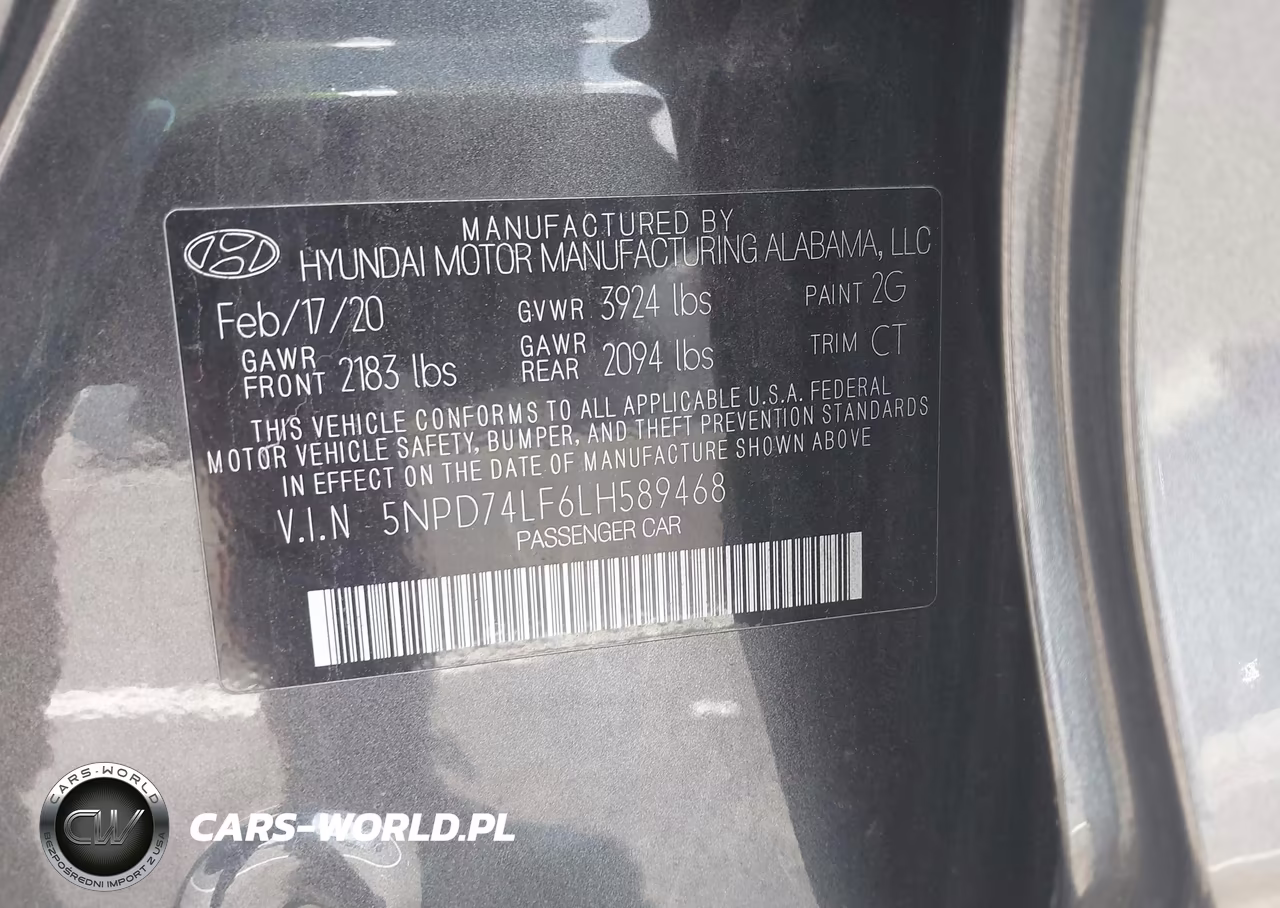 2020 Hyundai Elantra Se VIN:5NPD74LF6LH589468 - 9