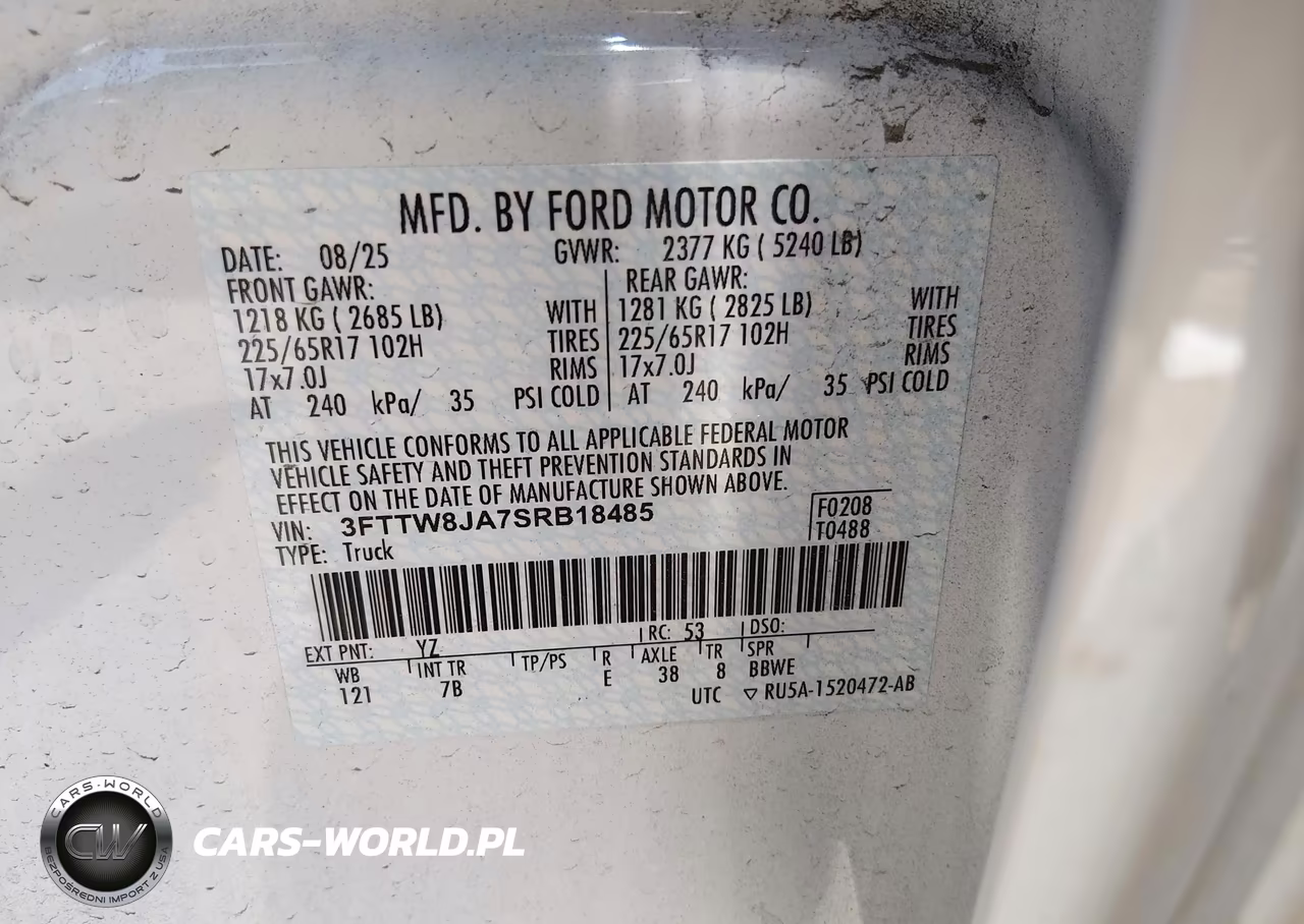2025 Ford Maverick Xlt VIN:3FTTW8JA7SRB18485 - 9