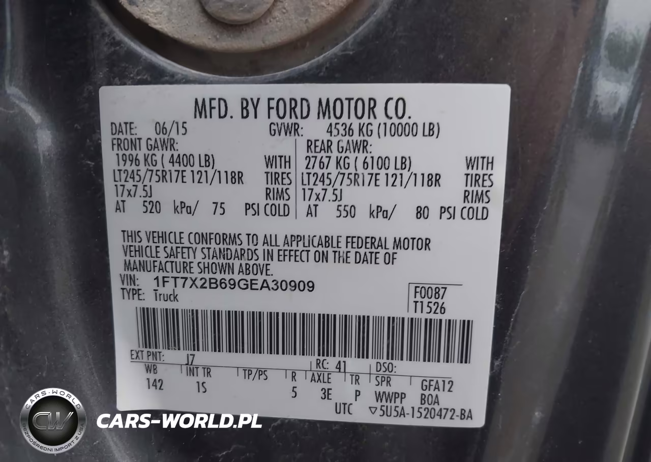 2016 Ford F-250 Xl VIN:1FT7X2B69GEA30909 - 9