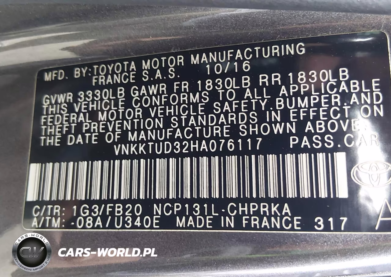 2017 Toyota Yaris Le VIN:VNKKTUD32HA076117 - 9