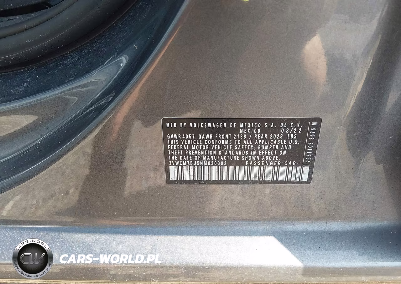 2022 Volkswagen Jetta 1.5T S VIN:3VWCM7BU5NM030302 - 9