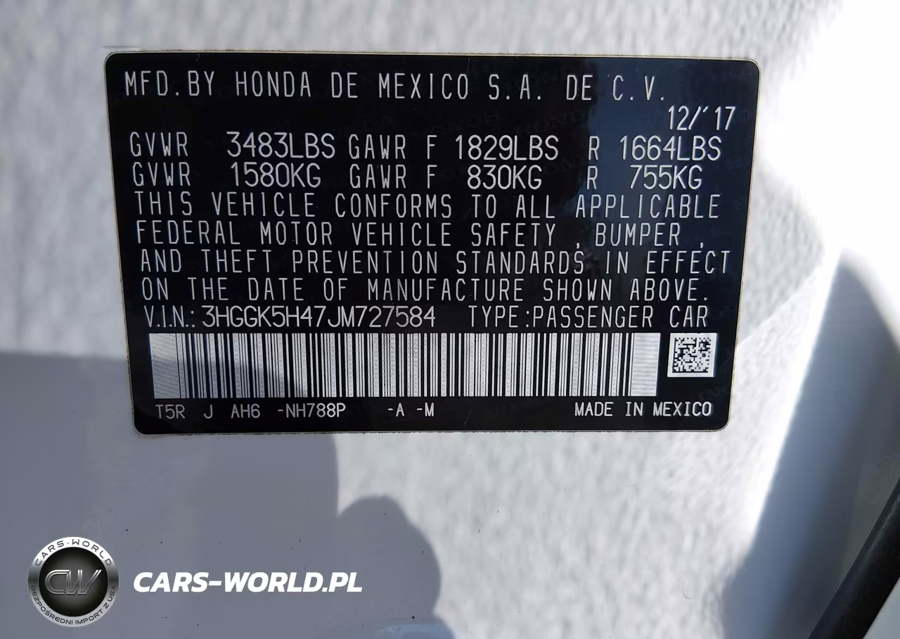 2018 Honda Fit Lx VIN:3HGGK5H47JM727584 - 9
