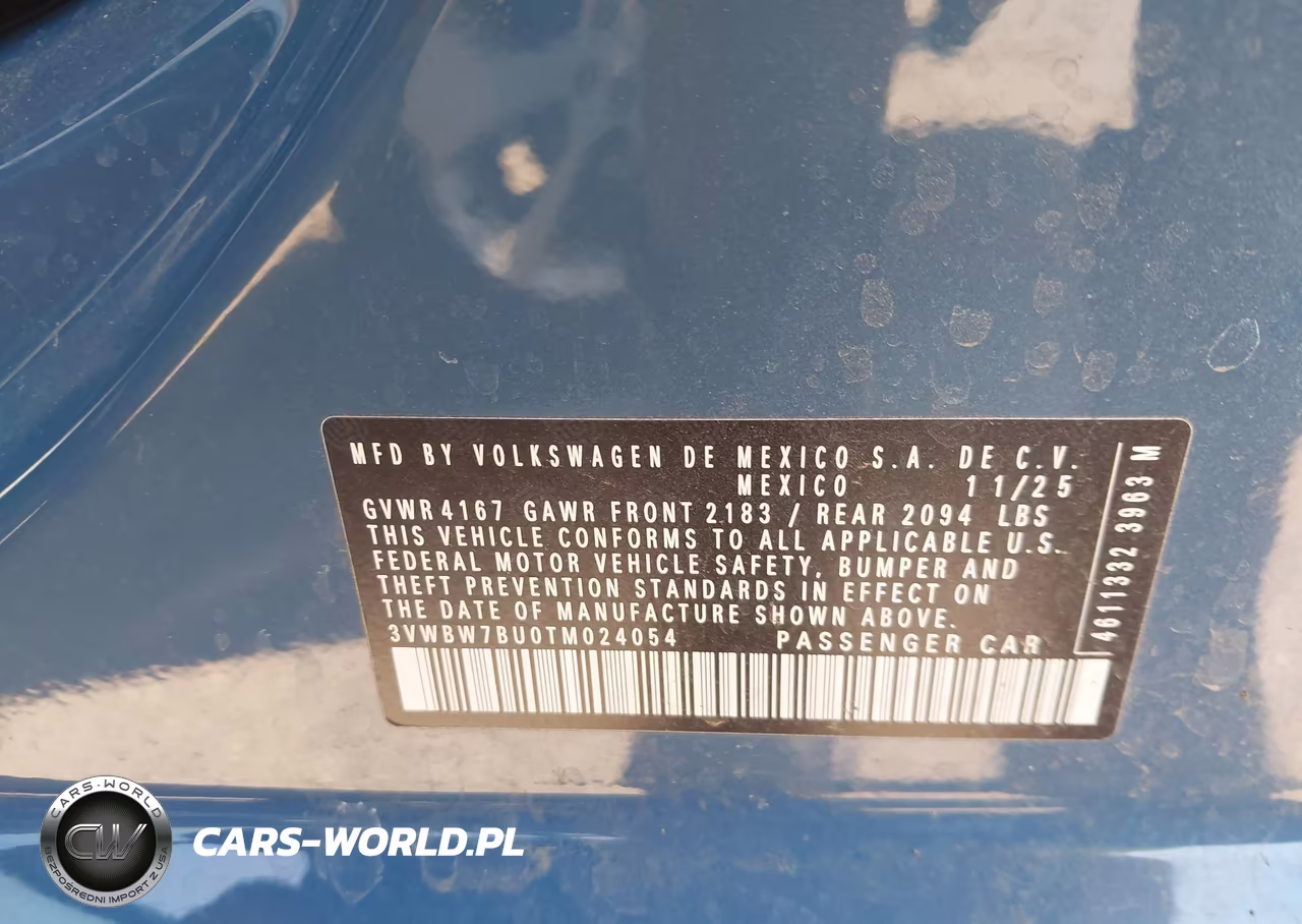 2026 Volkswagen Jetta Sport VIN:3VWBW7BU0TM024054 - 9