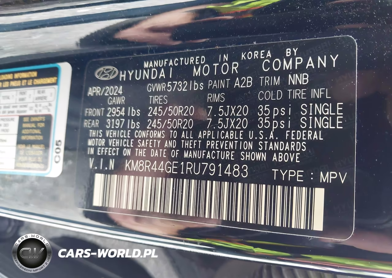 2024 Hyundai Palisade Sel VIN:KM8R44GE1RU791483 - 9