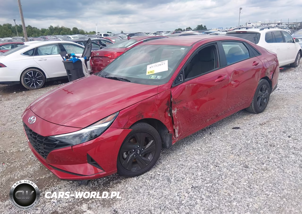 2023 Hyundai Elantra Hybrid Blue VIN:KMHLM4AJ4PU034568 - 2