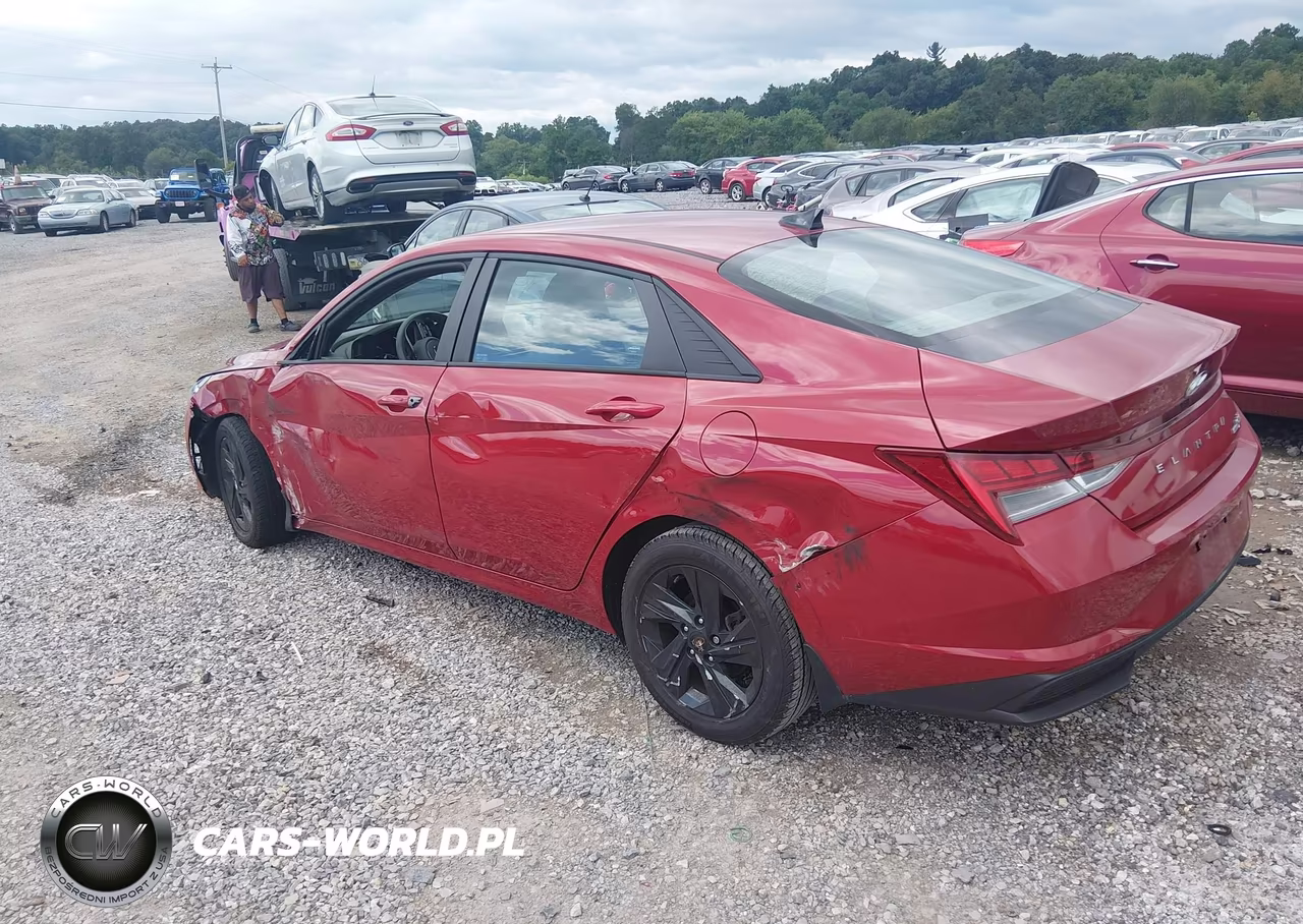 2023 Hyundai Elantra Hybrid Blue VIN:KMHLM4AJ4PU034568 - 3