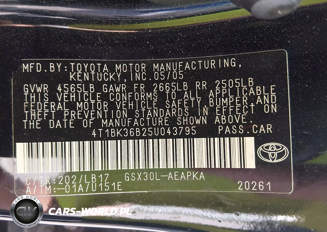 2005 Toyota Avalon Limited VIN:4T1BK36B25U043795 - 9