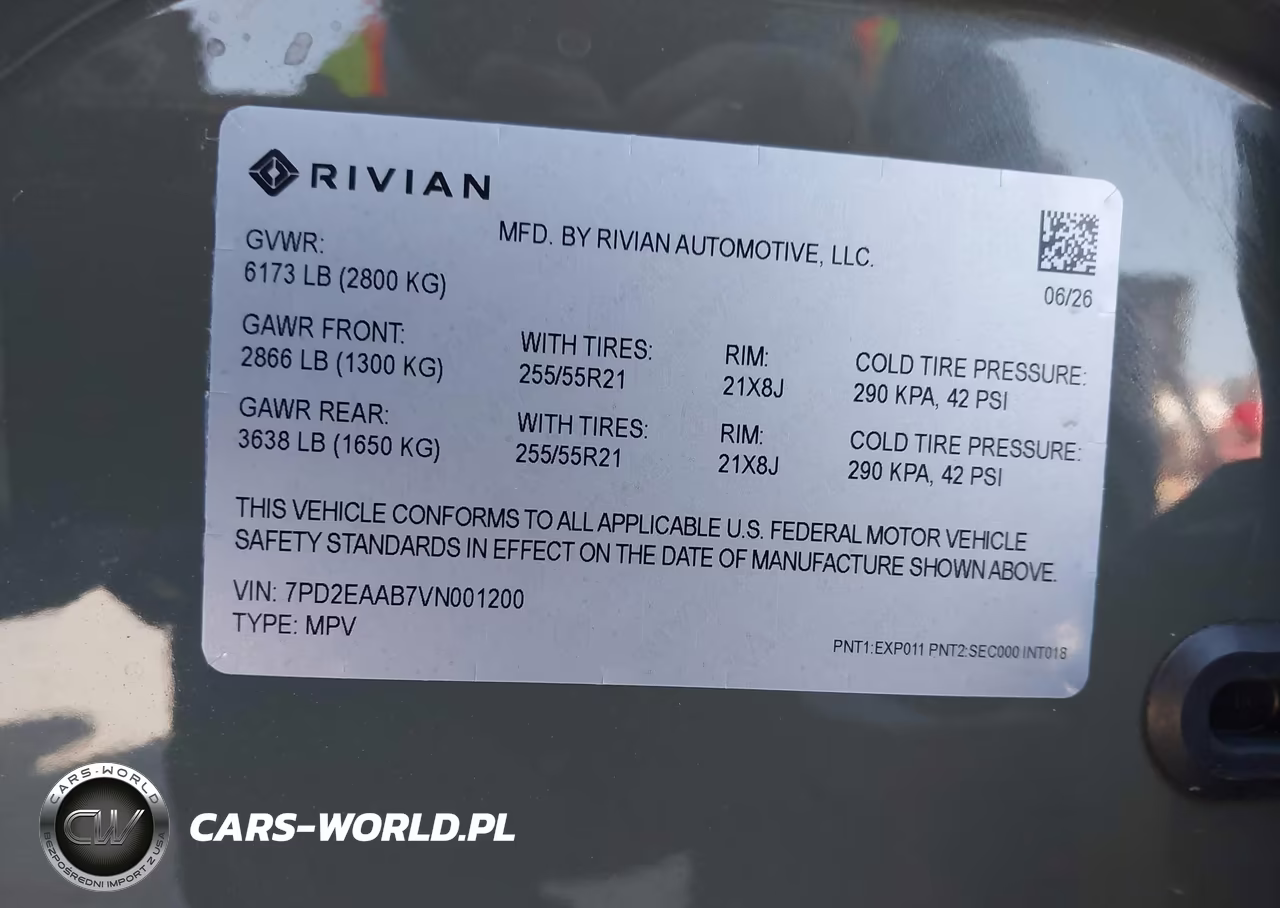 2027 2027 Rivian VIN:7PD2EAAB7VN001200 - 9