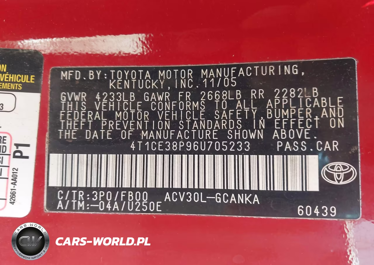 2006 Toyota Camry Solara Se VIN:4T1CE38P96U705233 - 9