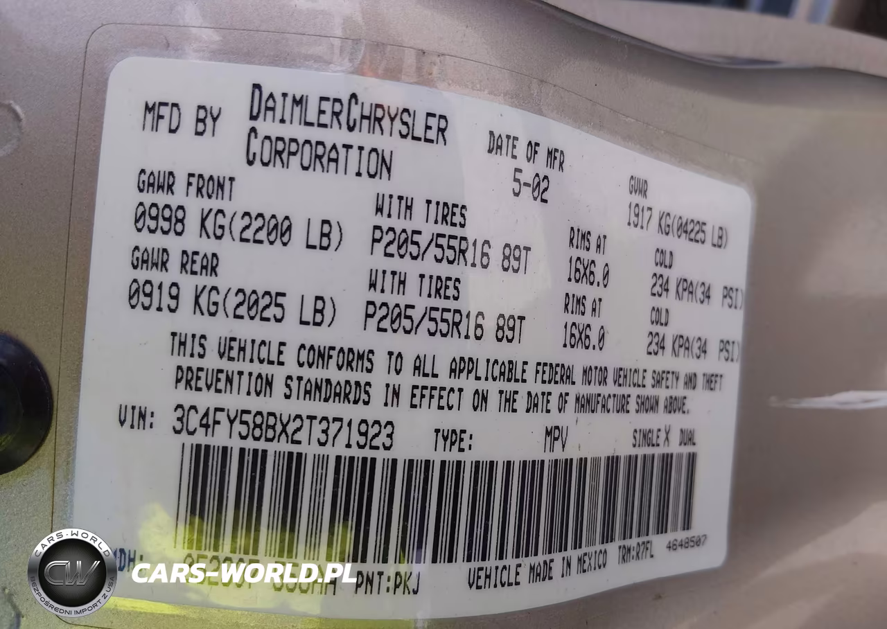 2002 Chrysler Pt Cruiser Touring VIN:3C4FY58BX2T371923 - 9