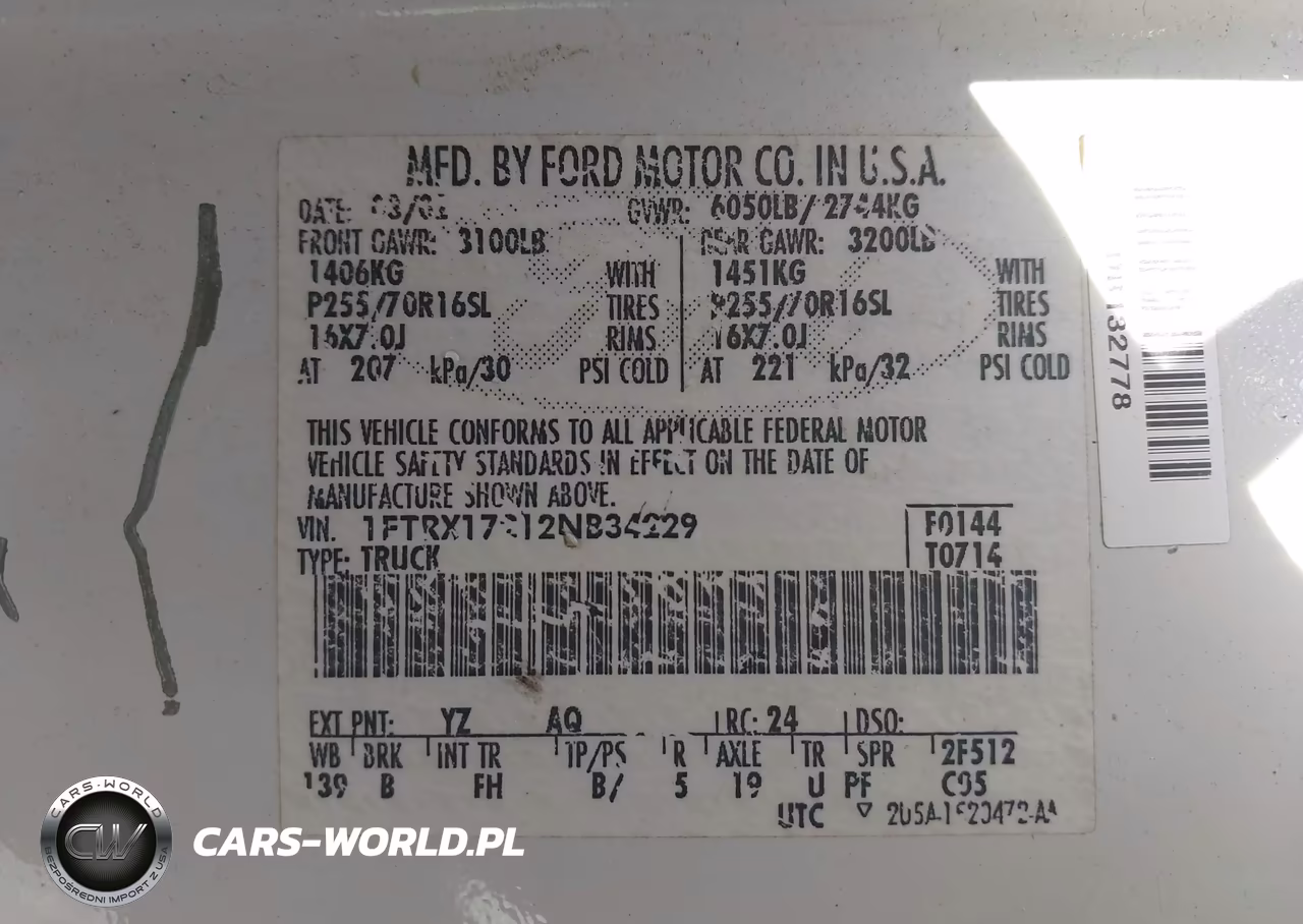 2002 Ford F-150 Xl-Xlt VIN:1FTRX17212NB34229 - 9
