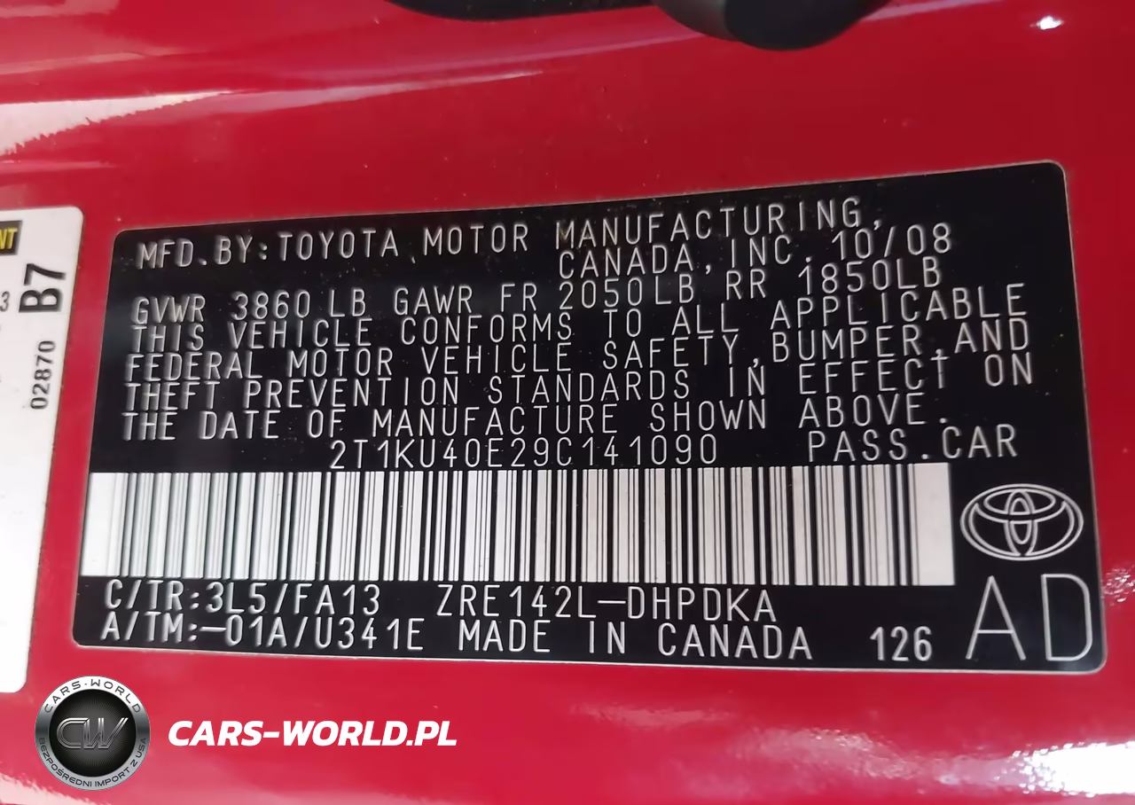 2009 Toyota Matrix VIN:2T1KU40E29C141090 - 9