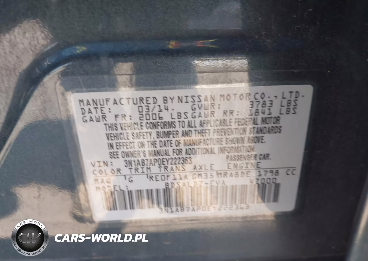 2014 Nissan Sentra VIN:3N1AB7AP0EY222363 - 9