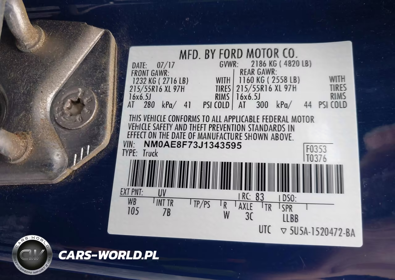2018 Ford Transit Connect Xlt VIN:NM0AE8F73J1343595 - 9