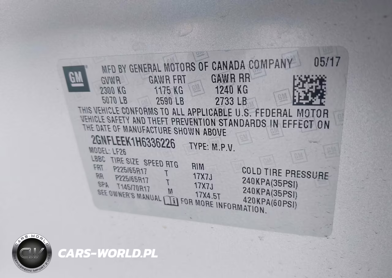2017 Chevrolet Equinox Ls VIN:2GNFLEEK1H6336226 - 9
