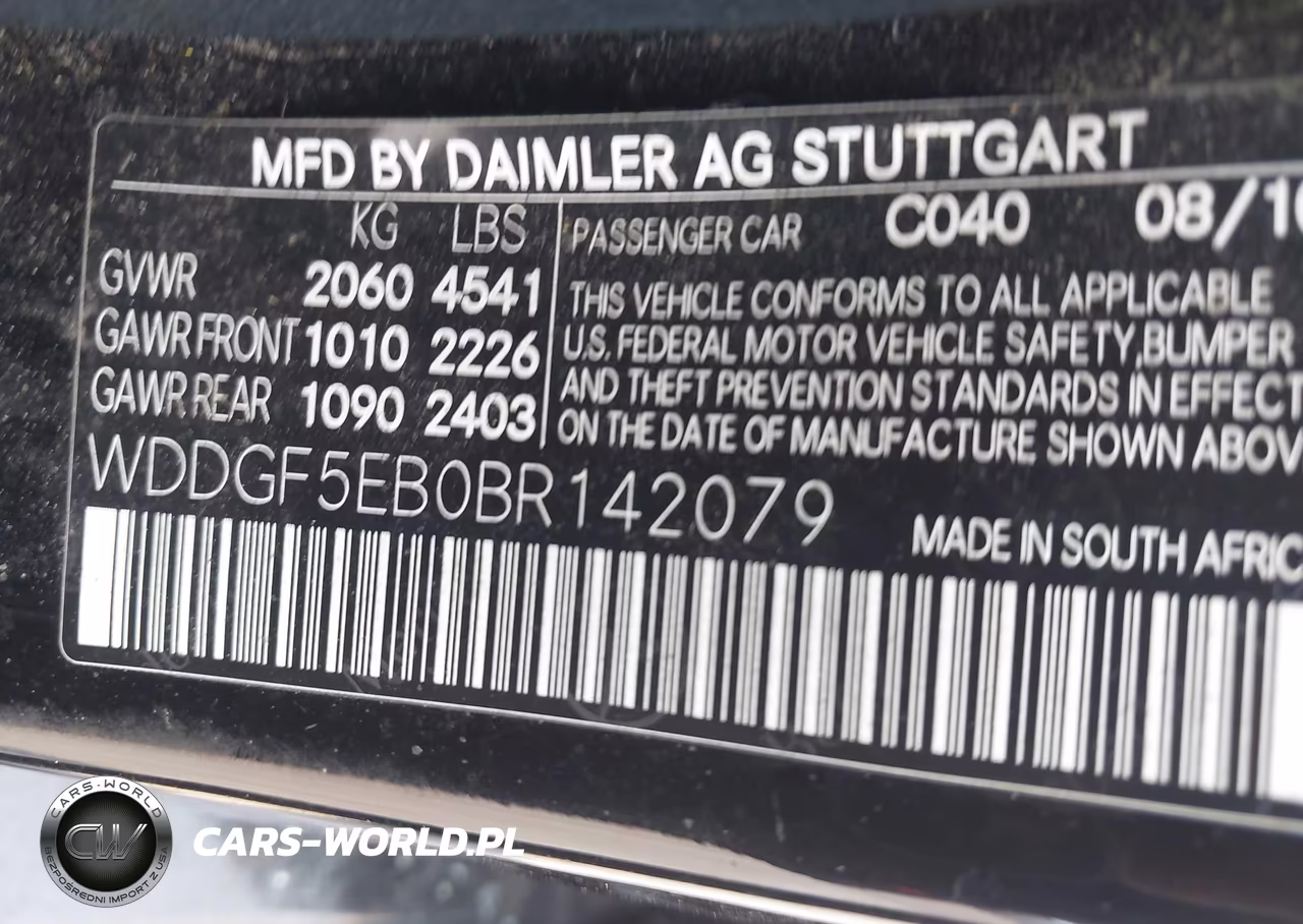 2011 Mercedes-Benz C 300 Sport VIN:WDDGF5EB0BR142079 - 9
