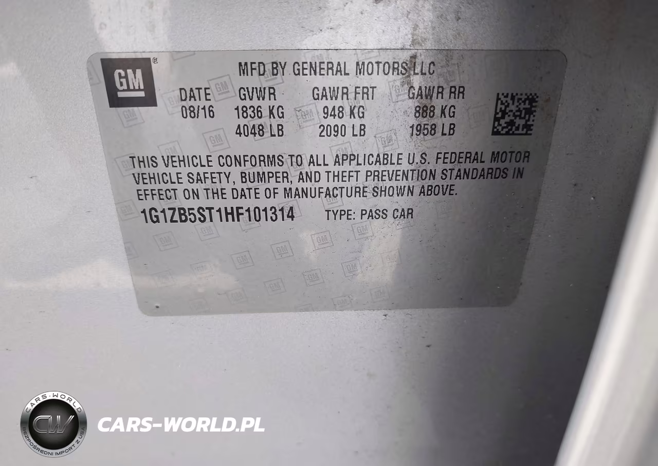 2017 Chevrolet Malibu Ls VIN:1G1ZB5ST1HF101314 - 9