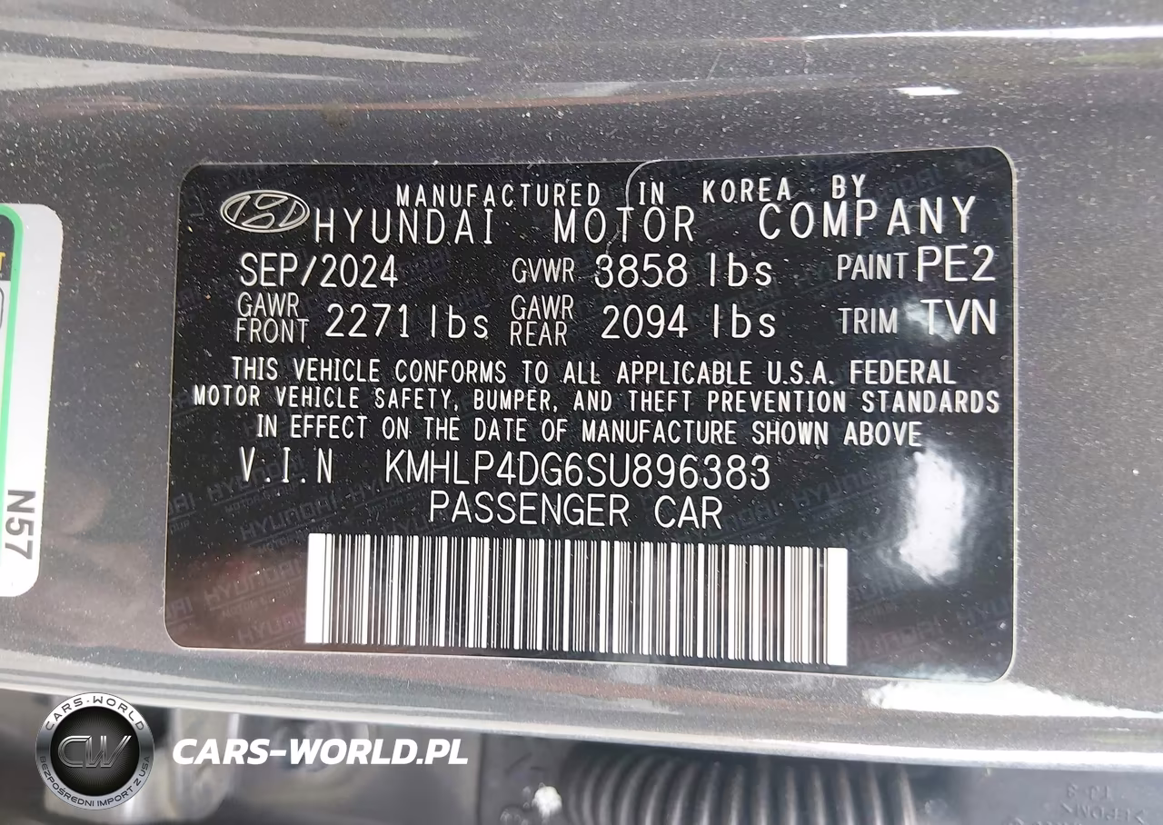2025 Hyundai Elantra Limited VIN:KMHLP4DG6SU896383 - 9