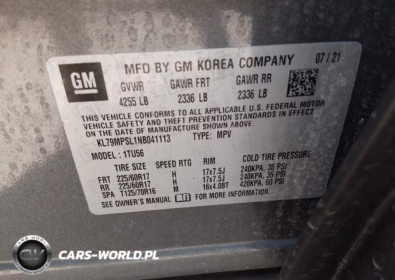 2022 Chevrolet Trailblazer Fwd Lt VIN:KL79MPSL1NB041113 - 9