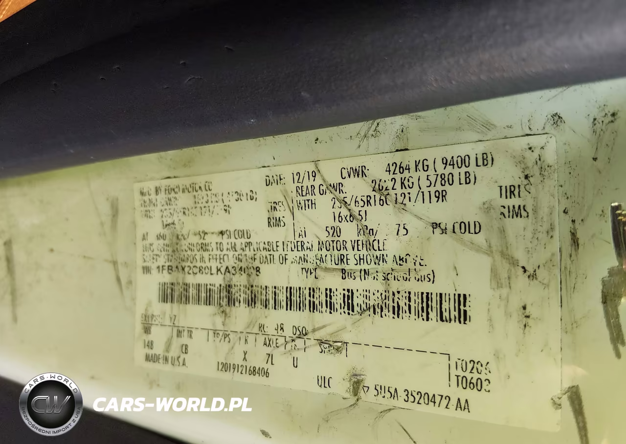 2020 Ford Transit-350 Passenger Van Xlt VIN:1FBAX2C80LKA34028 - 9
