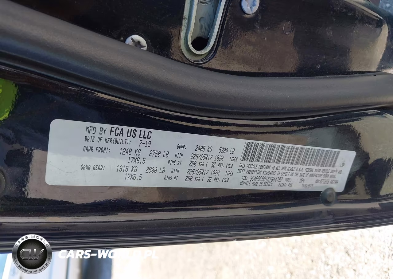 2019 Dodge Journey Se VIN:3C4PDCBB1KT844797 - 9