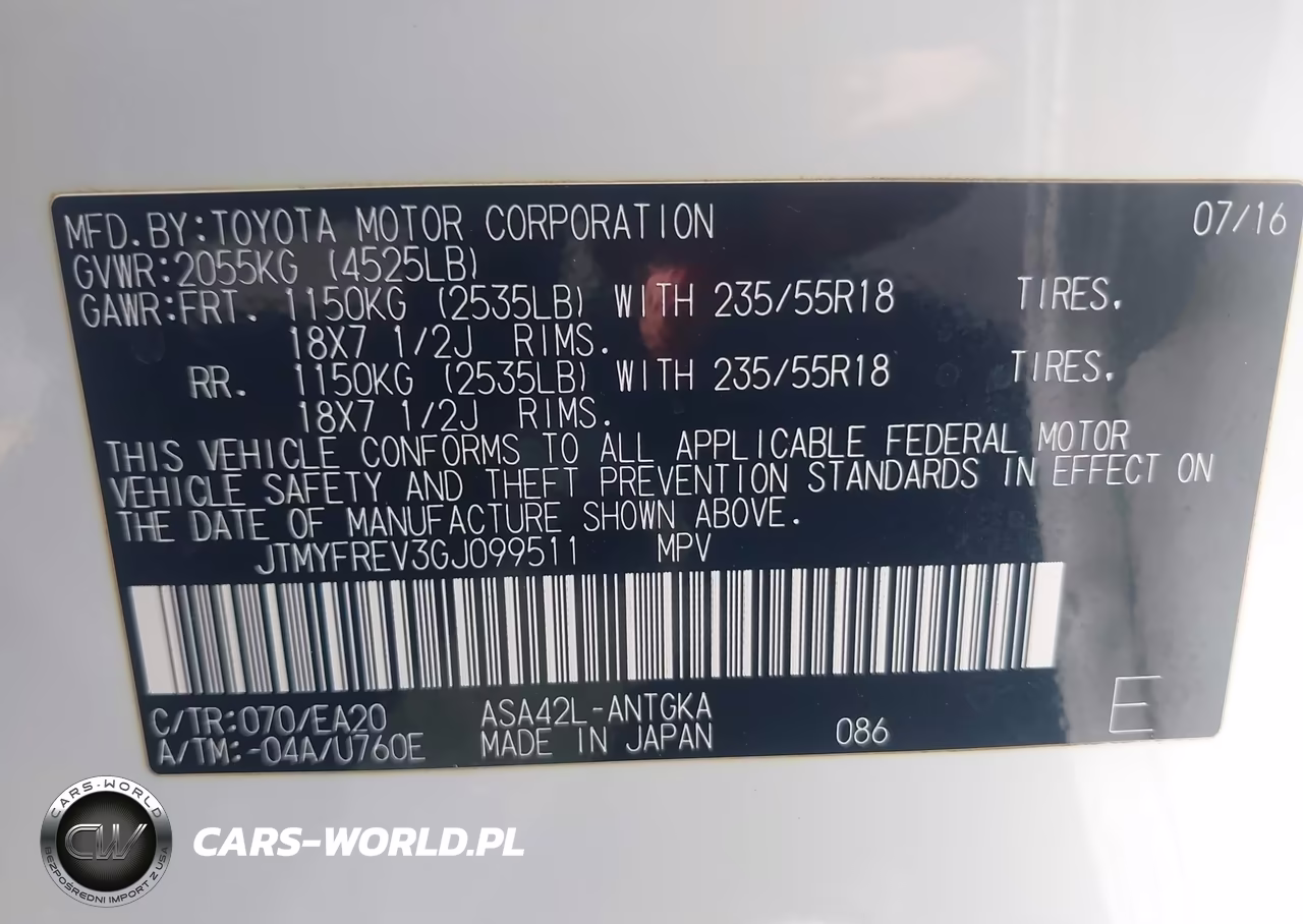 2016 Toyota Rav4 Limited VIN:JTMYFREV3GJ099511 - 9