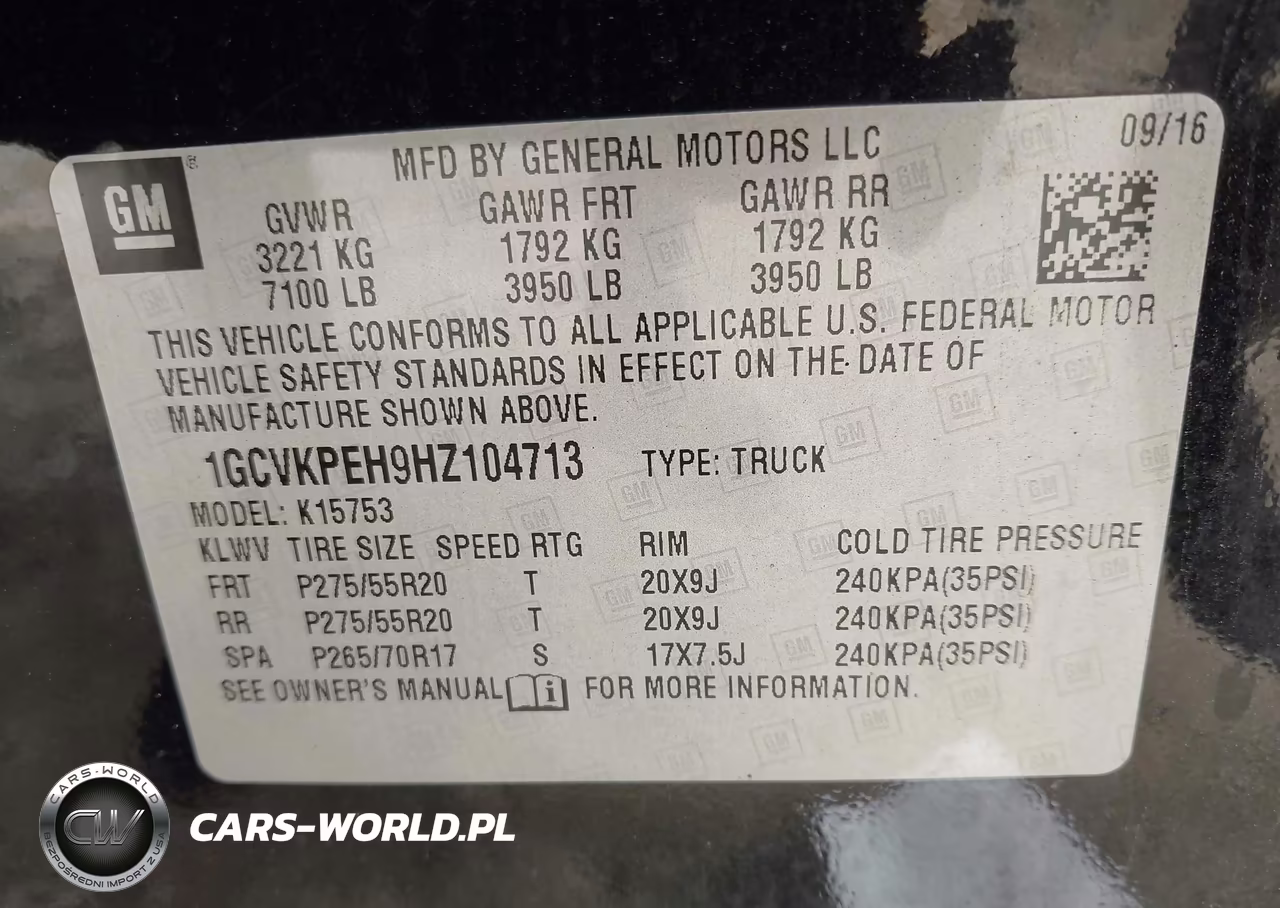 2017 Chevrolet Silverado 1500 Custom VIN:1GCVKPEH9HZ104713 - 9