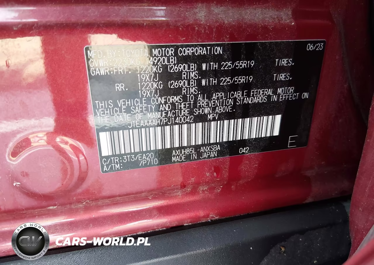 2023 Toyota Venza Limited VIN:JTEAAAAH7PJ140042 - 9