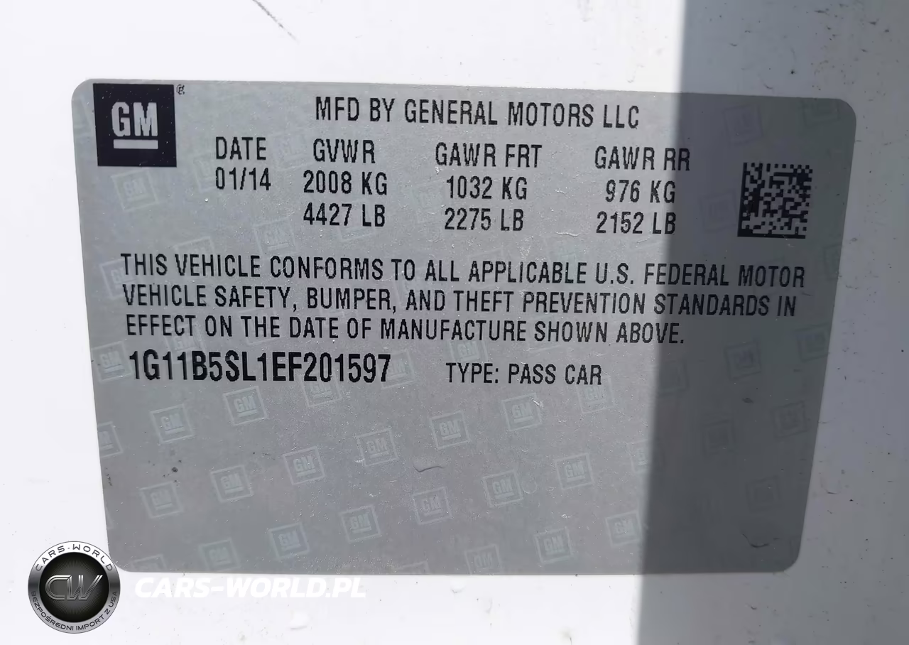 2014 Chevrolet Malibu 1Ls VIN:1G11B5SL1EF201597 - 9