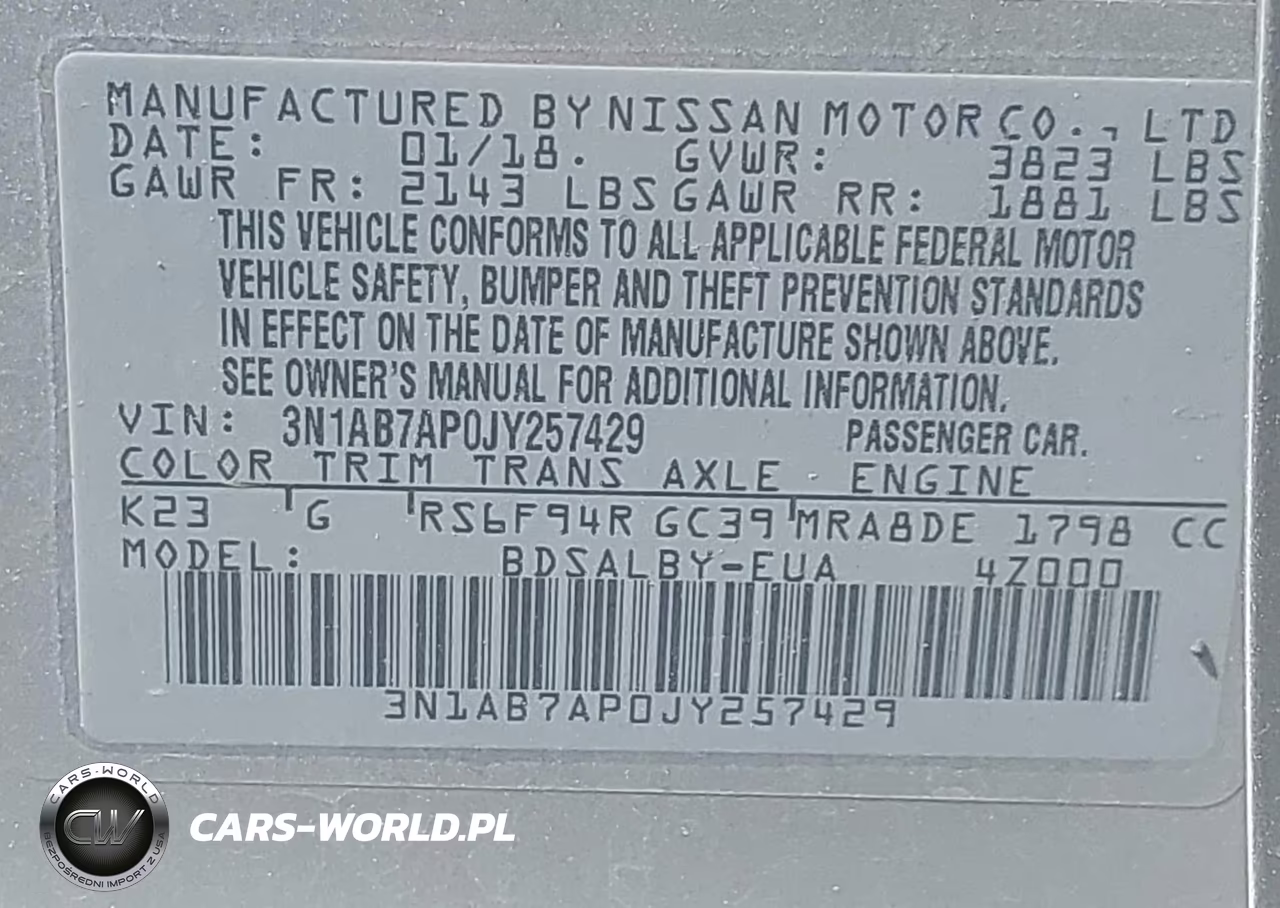 2018 Nissan Sentra S VIN:3N1AB7AP0JY257429 - 9