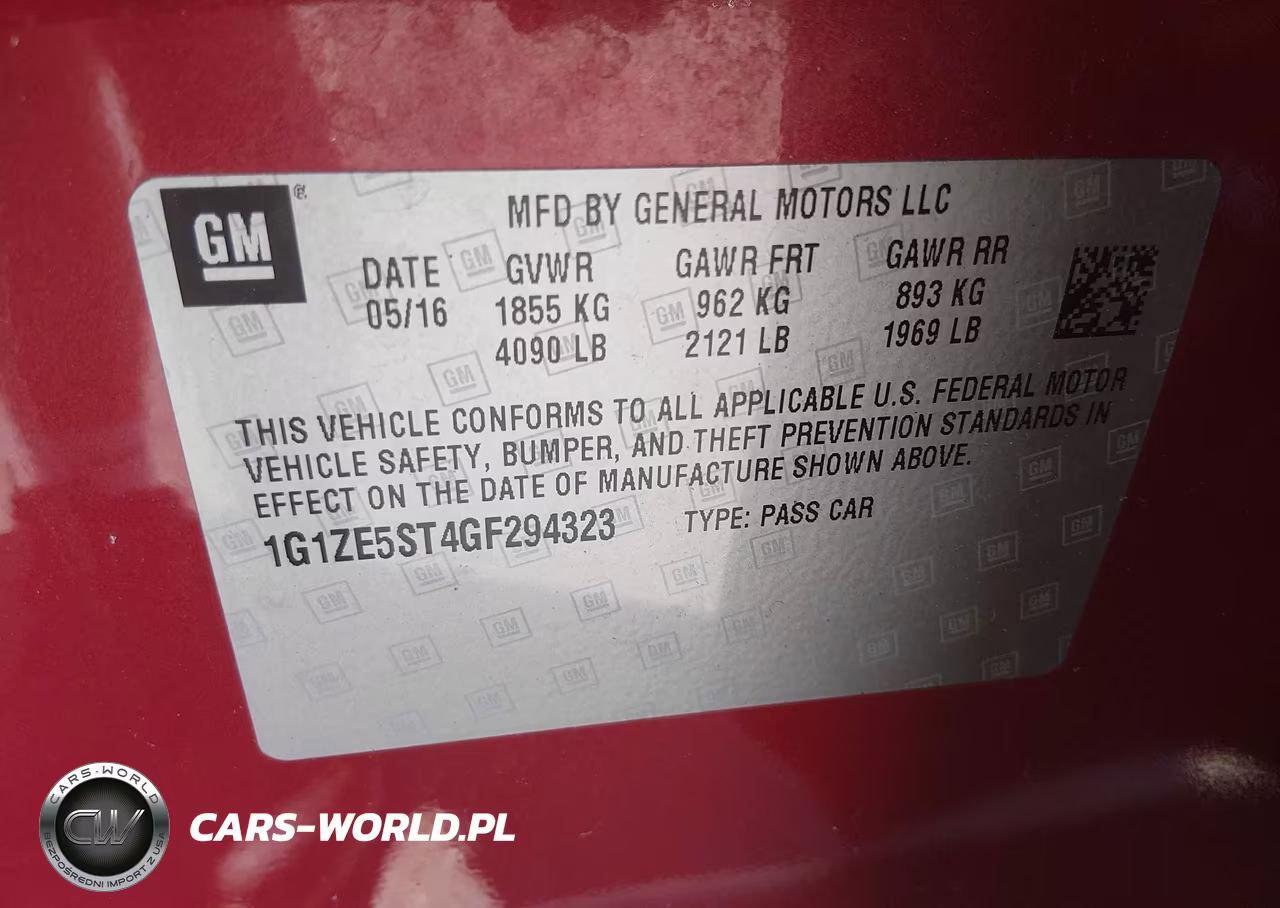 2016 Chevrolet Malibu 1Lt VIN:1G1ZE5ST4GF294323 - 9