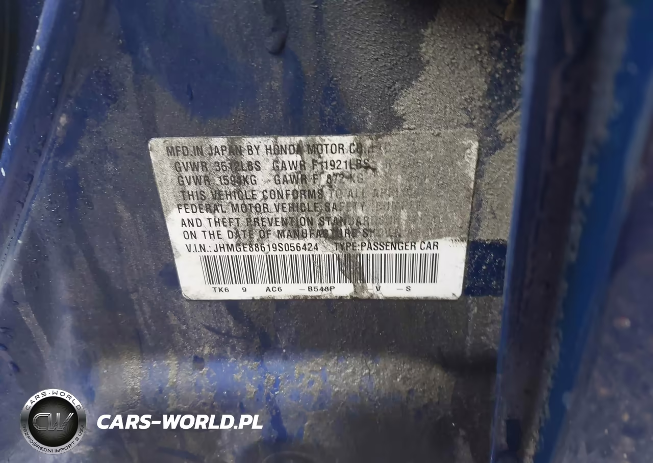 2009 Honda Fit Sport VIN:JHMGE88619S056424 - 9