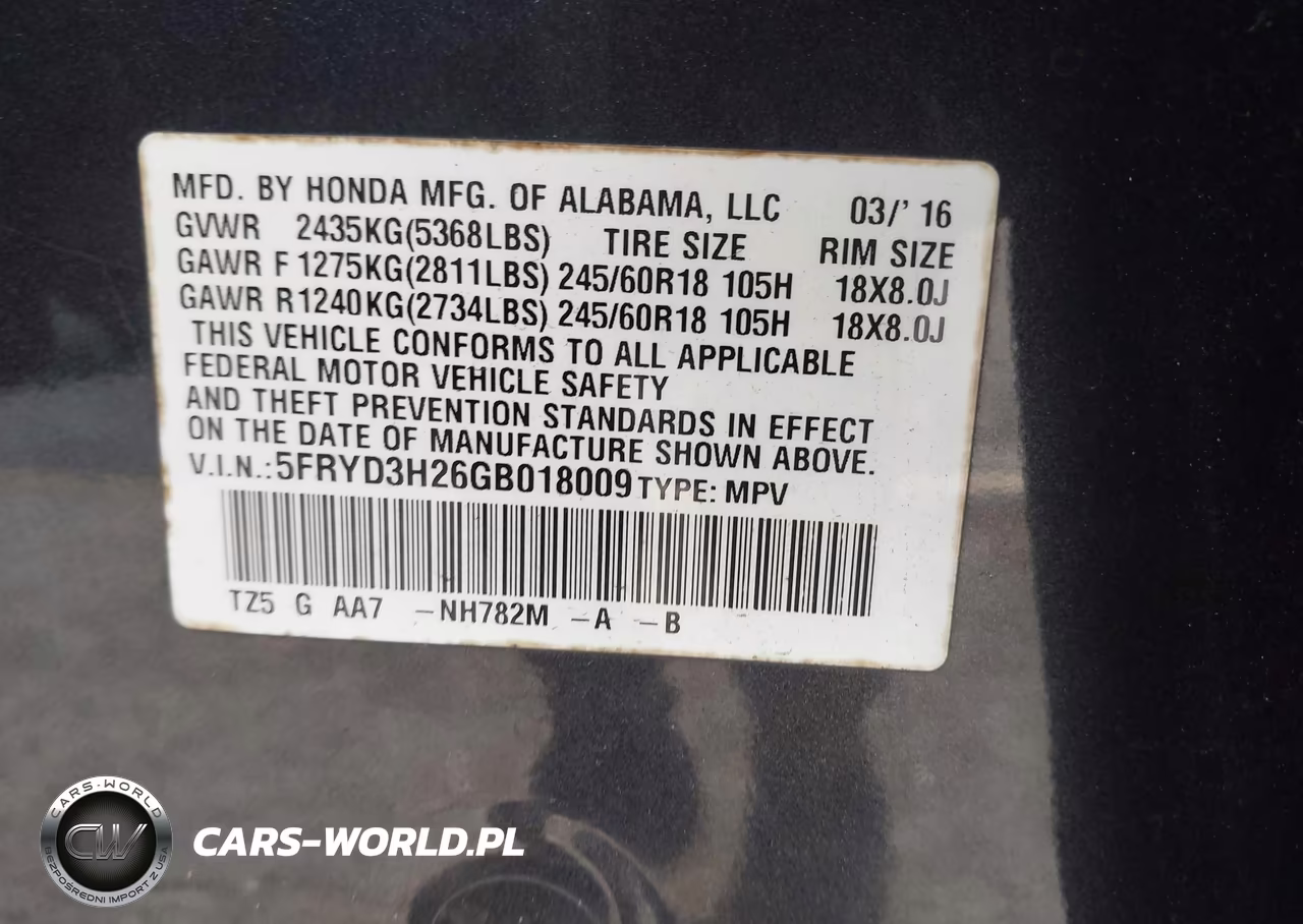 2016 Acura Mdx Acurawatch Plus Package VIN:5FRYD3H26GB018009 - 9