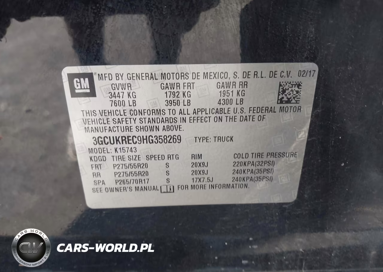 2017 Chevrolet Silverado 1500 Lt VIN:3GCUKREC9HG358269 - 9