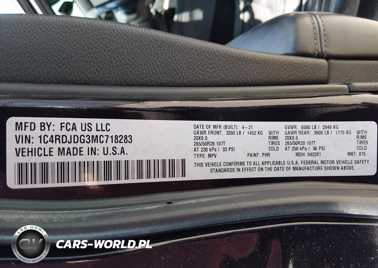 2021 Dodge Durango Gt VIN:1C4RDJDG3MC718283 - 9