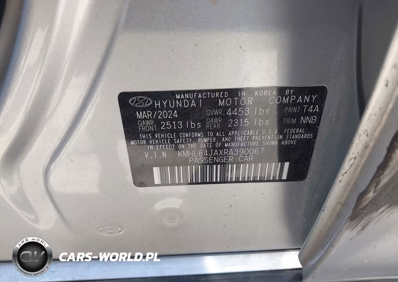 2024 Hyundai Sonata Sel VIN:KMHL64JAXRA390067 - 9