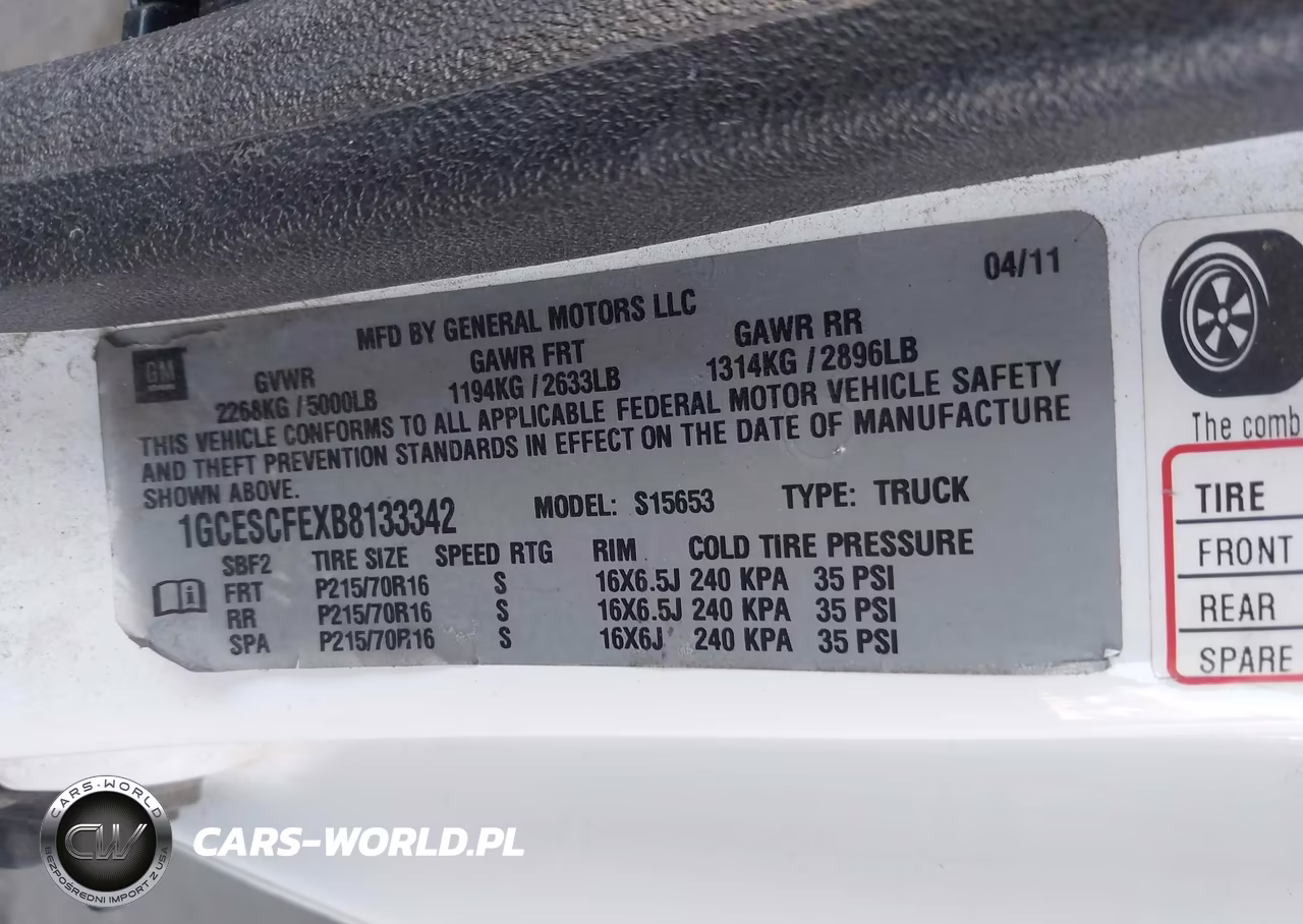 2011 Chevrolet Colorado 1Lt VIN:1GCESCFEXB8133342 - 9