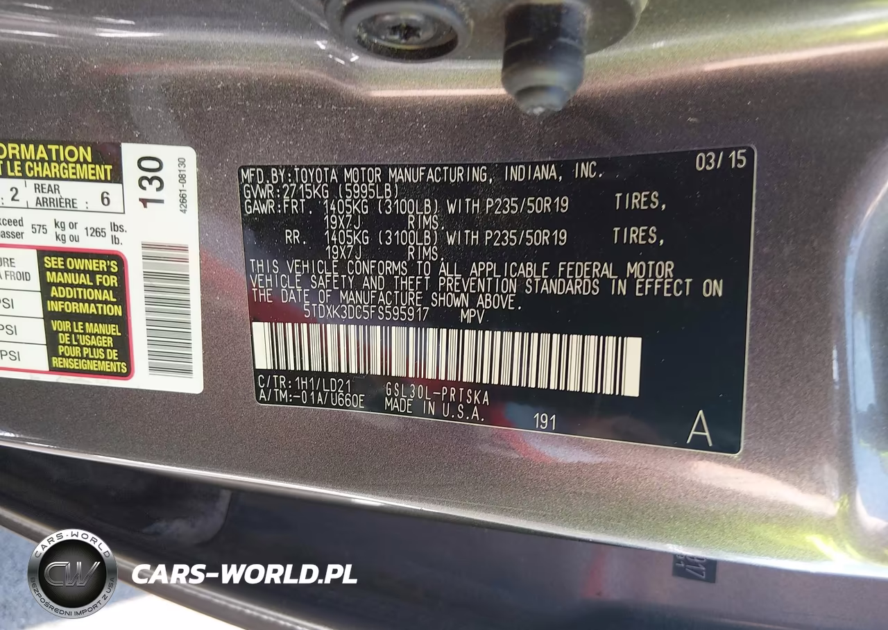 2015 Toyota Sienna Se 8 Passenger-Se Premium 8 Passenger VIN:5TDXK3DC5FS595917 - 9
