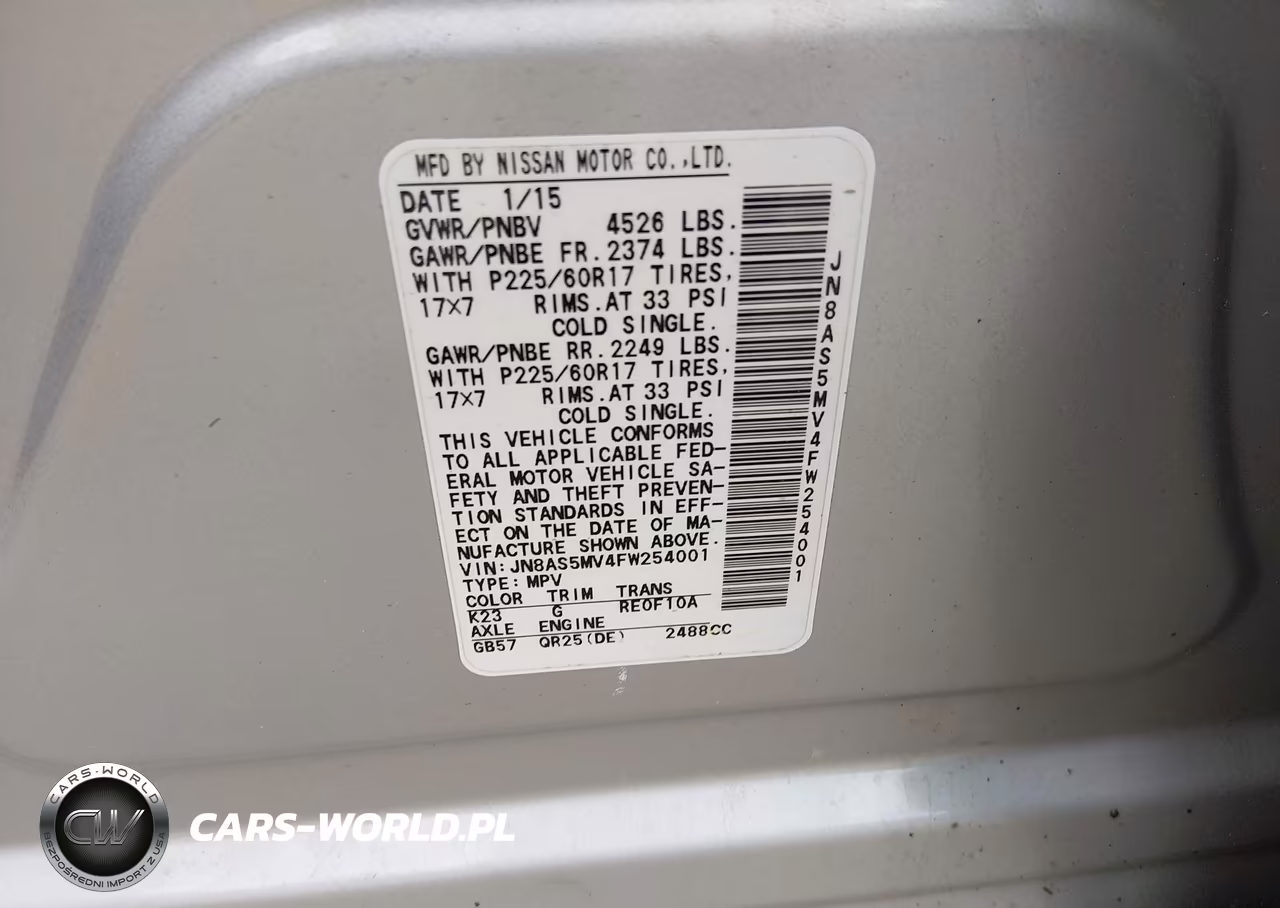 2015 Nissan Rogue Select S VIN:JN8AS5MV4FW254001 - 9