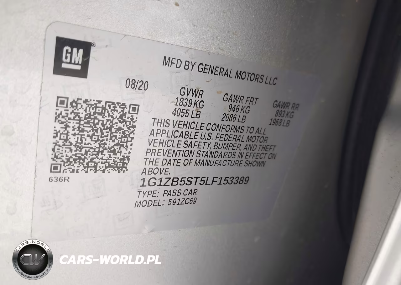 2020 Chevrolet Malibu Fwd Ls VIN:1G1ZB5ST5LF153389 - 9