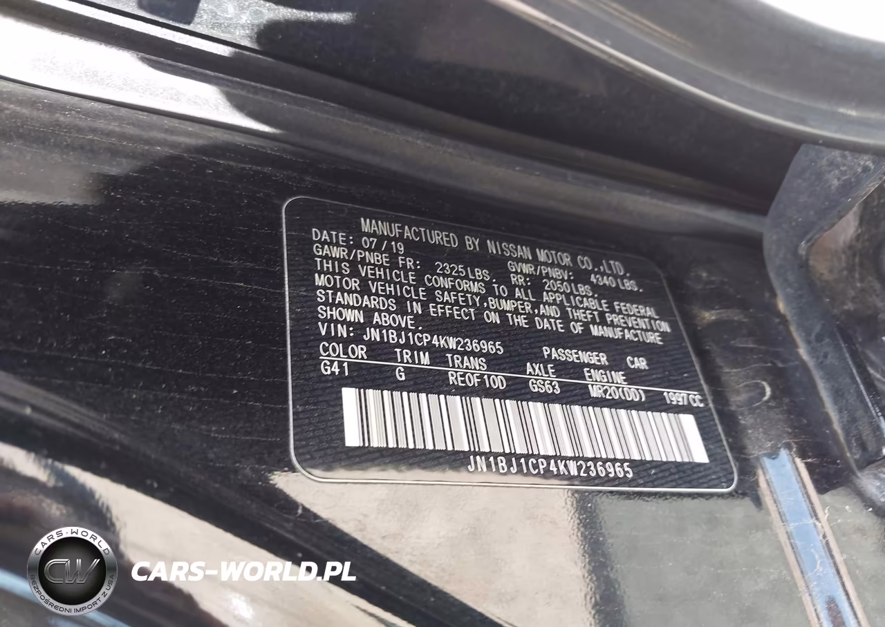 2019 Nissan Rogue Sport Sv VIN:JN1BJ1CP4KW236965 - 9