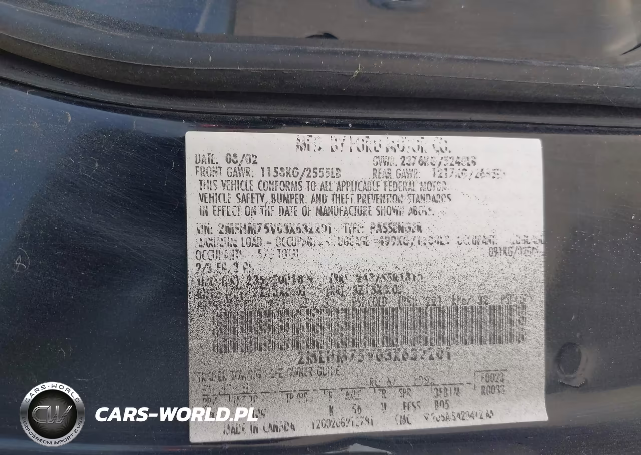 2003 Mercury Marauder VIN:2MEHM75V03X632201 - 9