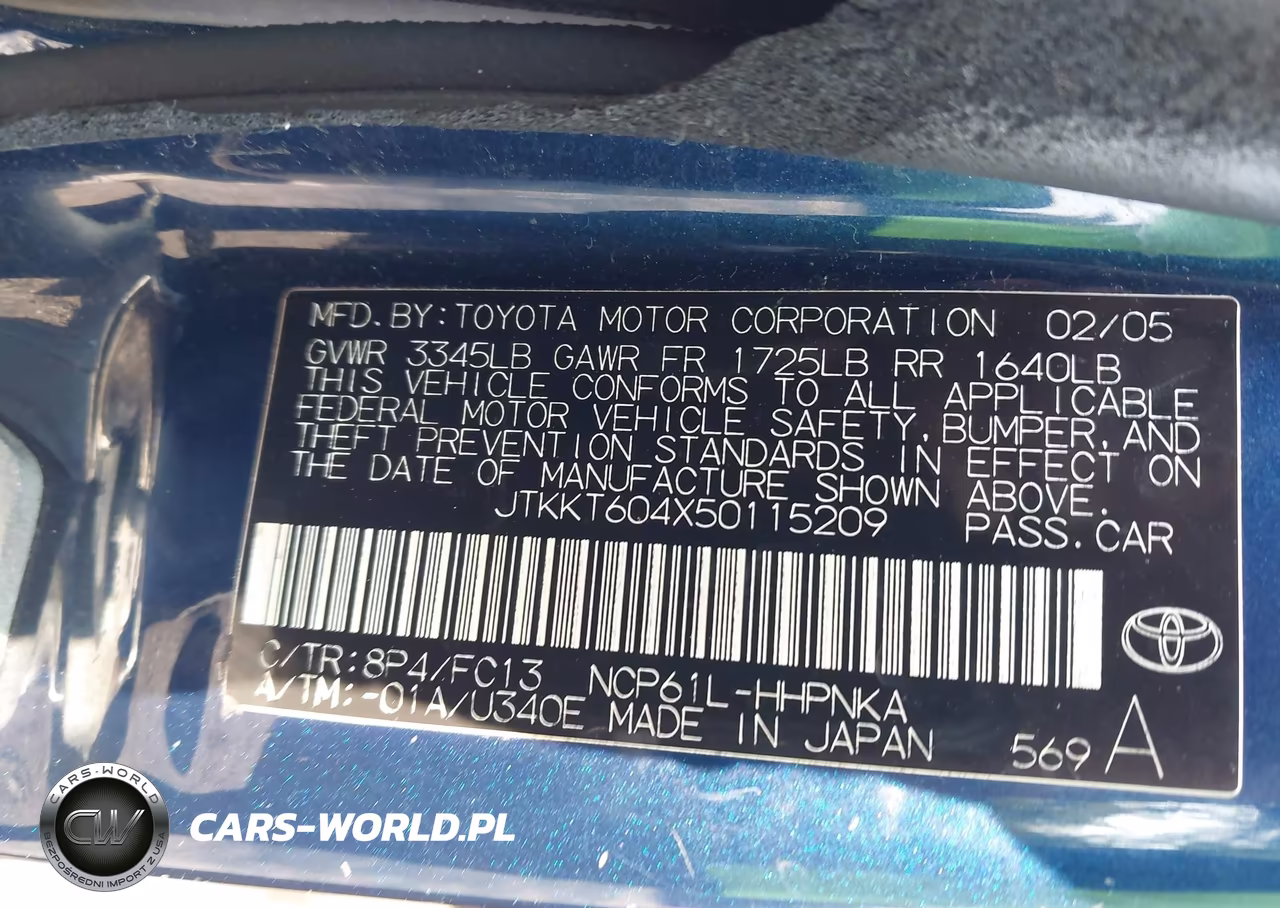 2005 Scion Xa VIN:JTKKT604X50115209 - 9