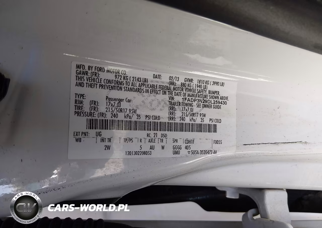 2013 Ford Focus Titanium VIN:1FADP3N29DL259430 - 9