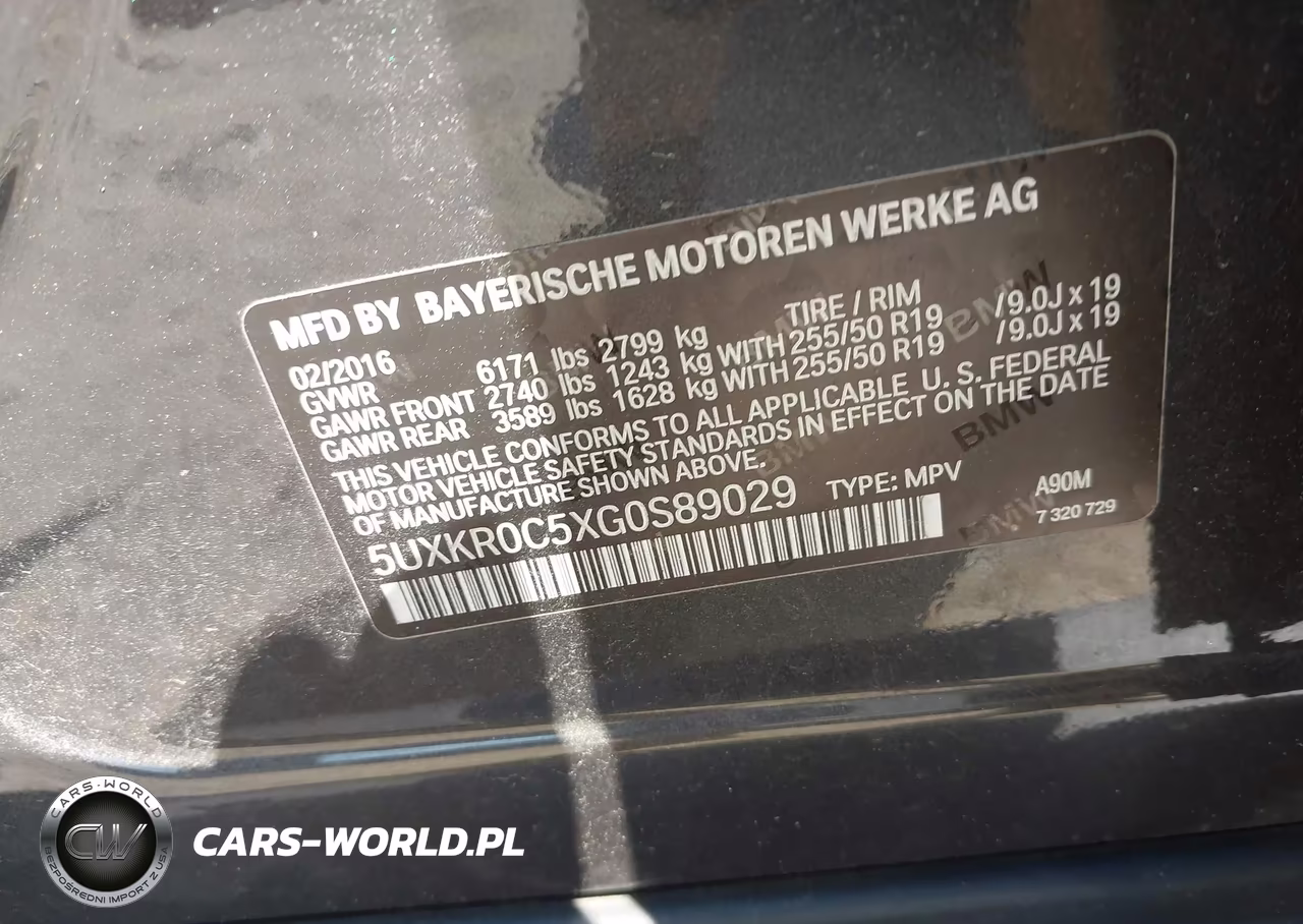 2016 BMW X5 xDrive35I VIN:5UXKR0C5XG0S89029 - 9