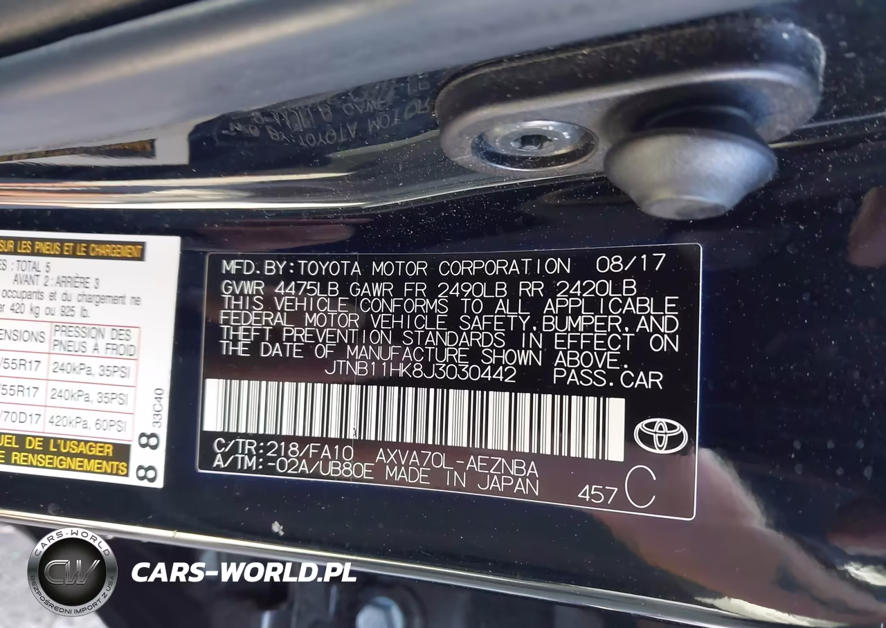 2018 Toyota Camry Le VIN:JTNB11HK8J3030442 - 9