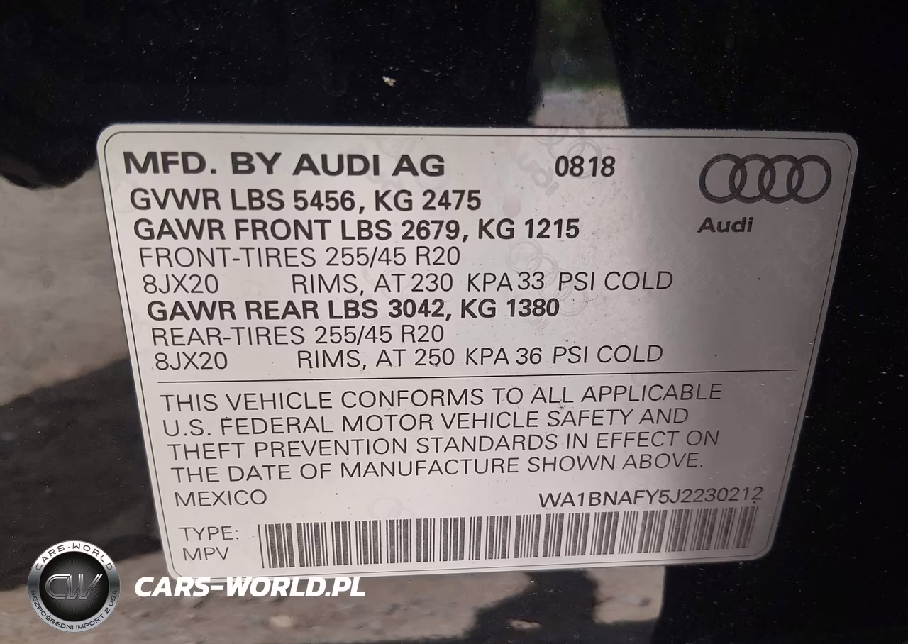 2018 Audi Q5 2.0T Premium-2.0T Tech Premium VIN:WA1BNAFY5J2230212 - 9